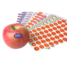 Eco-friendly Removable Labels For Fruit With Custom Size Self Adhesive Fruit Label